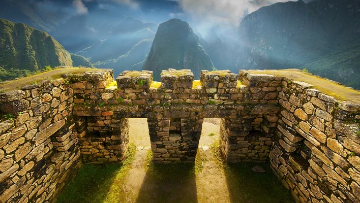 Blick auf Machu Picchu