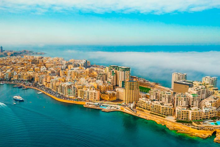 Luftaufnahme von Sliema