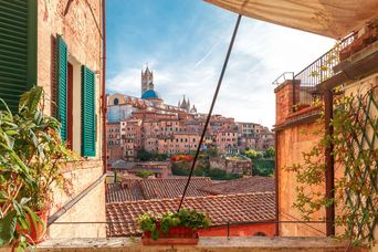 Ausblick auf Siena