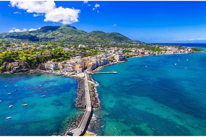 Luftaufnahme von Ischia