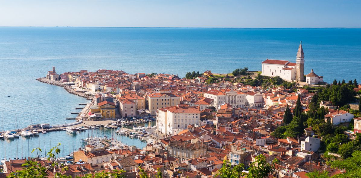 Stadt Piran in Slowenien
