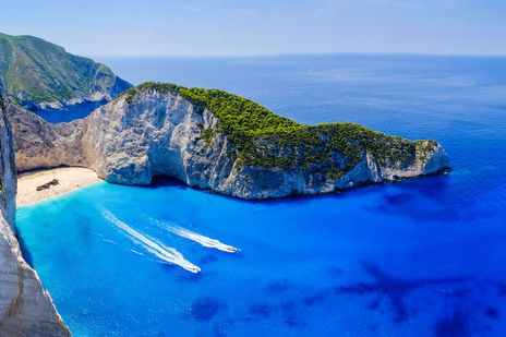 Navagio-Bucht auf Zakynthos in Griechenland