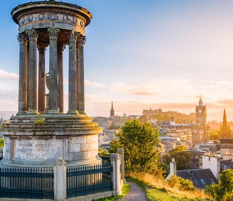 Blick auf Edinburgh in Schottland