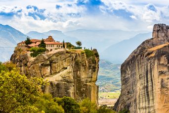 Blick auf Meteora Klöster