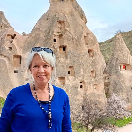 Chronistin Gabi unterwegs in der Türkei im Freilichtmuseum Göreme in Kappadokien