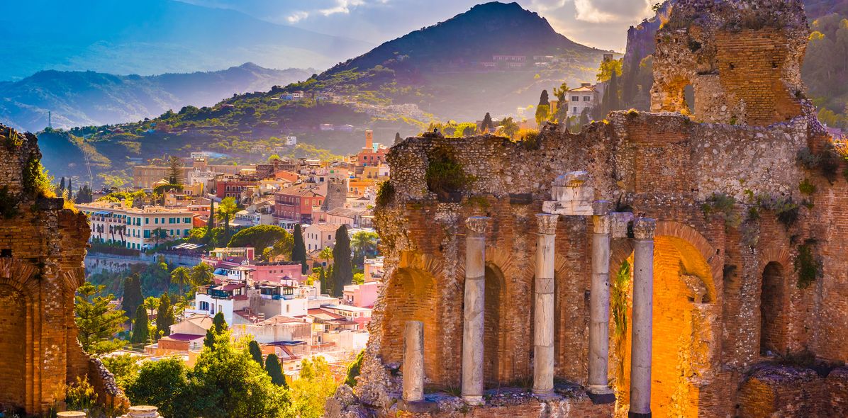 Theater in Taormina auf Sizilien