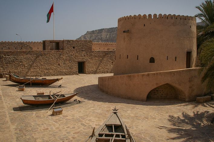 Gebäude in Khasab im Oman