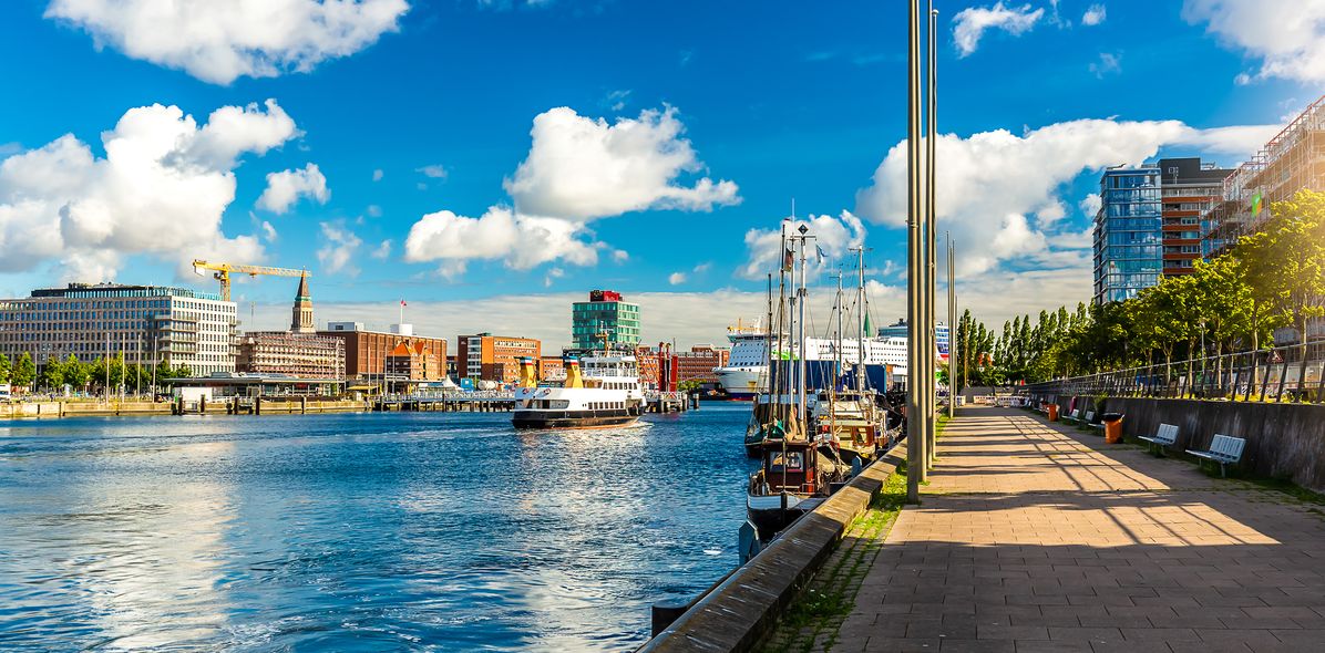 Blick auf den Kieler Hafen