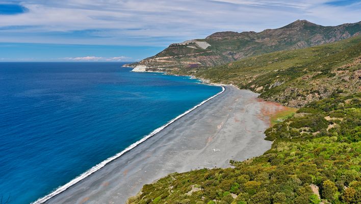 Plage de Nonza auf Korsika