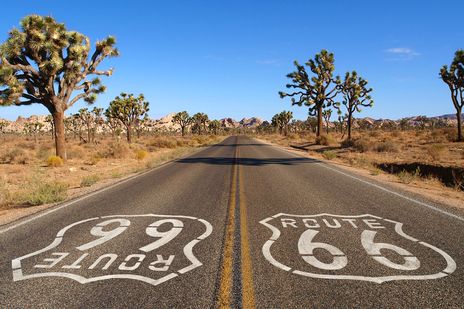 Die bekannte Route 66 in den USA