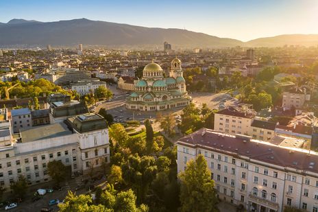 Stadtansicht von Sofia in Bulgarien