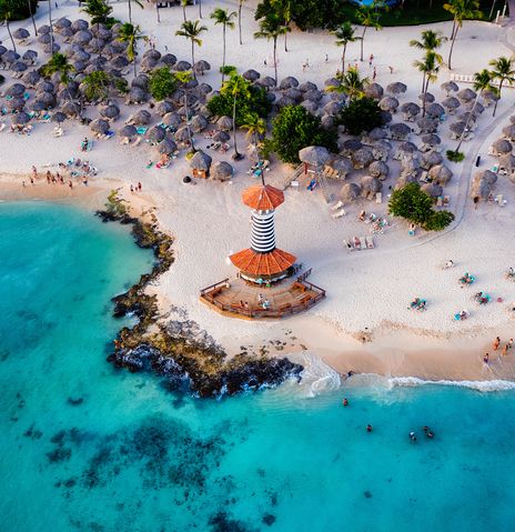 Strand in Bayahibe von Oben