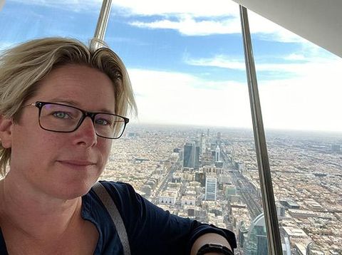 Katrin in Riad in Saudi-Arabien