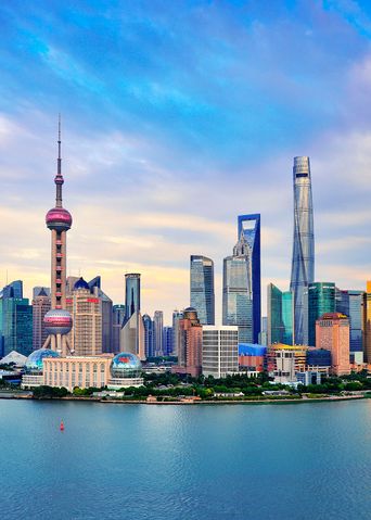 Blick auf Shanghai