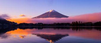 Mount Fuji bei Sonnenuntergang