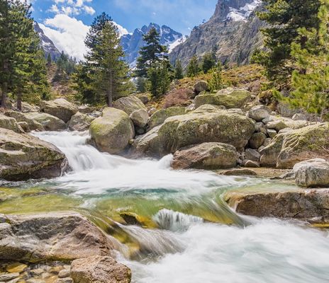 Restonica-Tal auf Korsika