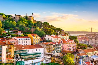 Blick auf die Stadt Lissabon