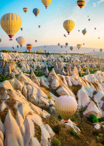 Heißluftballons in Kappadokien