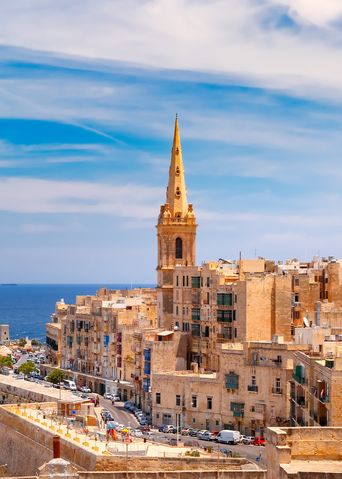 Kathedrale in Valletta in Malta