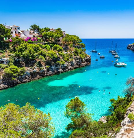 Bucht auf der Insel Mallorca