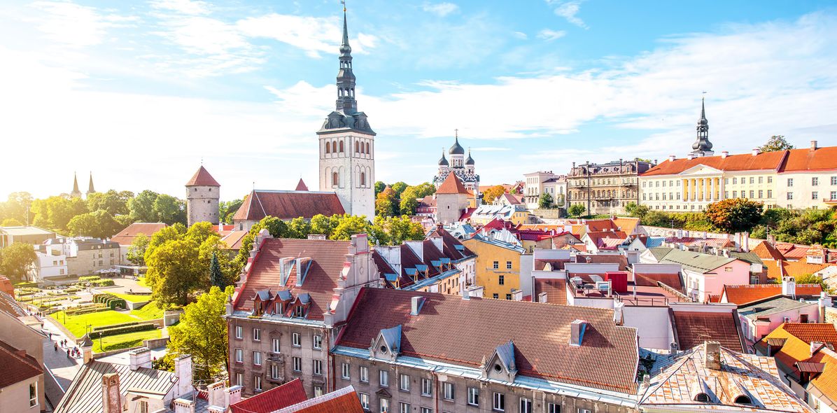 Blick auf die Stadt Tallinn in Estland
