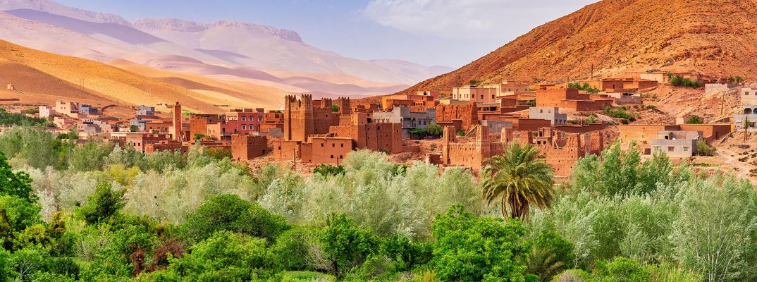 Dades Tal im Atlasgebirge in Marokko