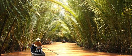 Boot im Mekong-Delta