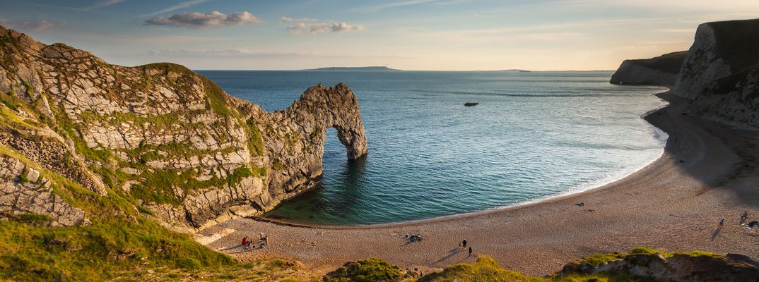 Felsbogen an der Jurassic Coast in Dorset, England