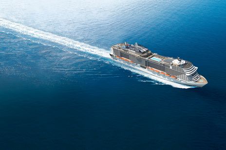 MSC Bellissima auf hoher See