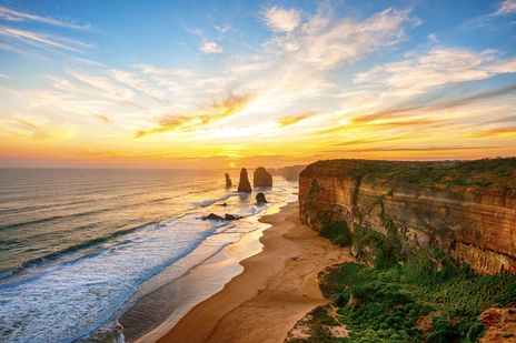 Blick auf die 12 Apostel an der Great Ocean Road, Australien