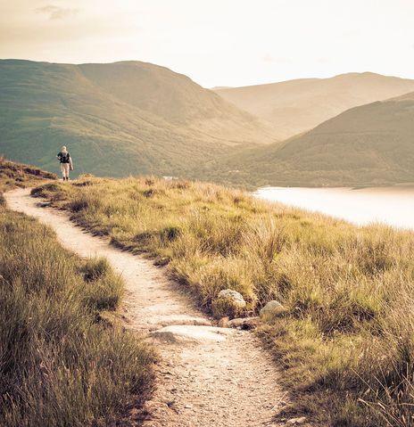 Mann am Loch Lomond
