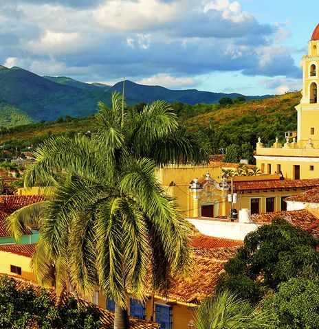 Blick auf die Kirche in Trinidad