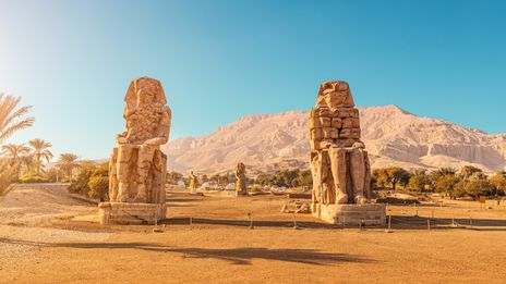 Memnon Kolosse in Luxor in Ägypten