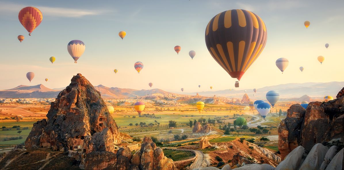 Heißluftballons in Kappadokien