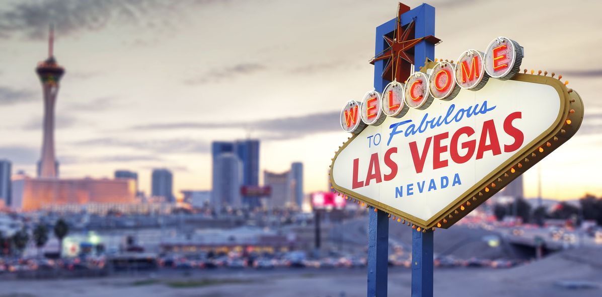 Straßenschild von Las Vegas in Nevada, USA