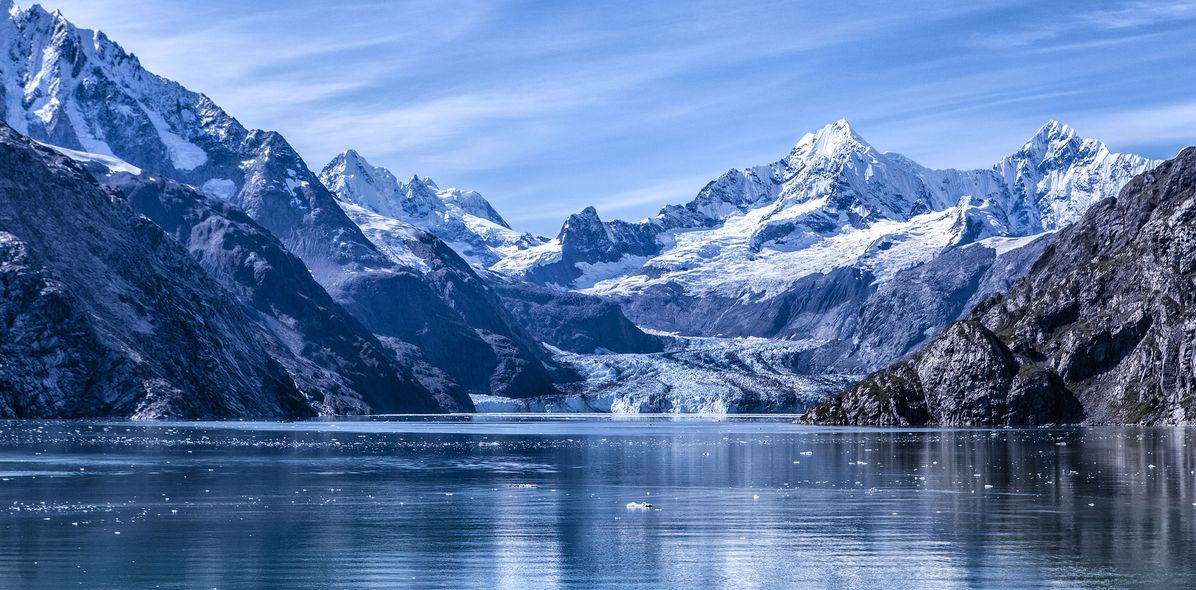Gletscher im Glacier-Bay Nationalpark in Alaska, USA