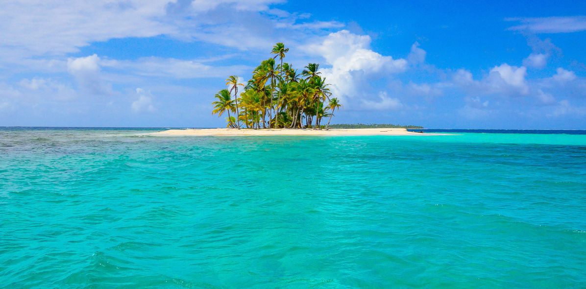 Kleine Insel in der Karibik