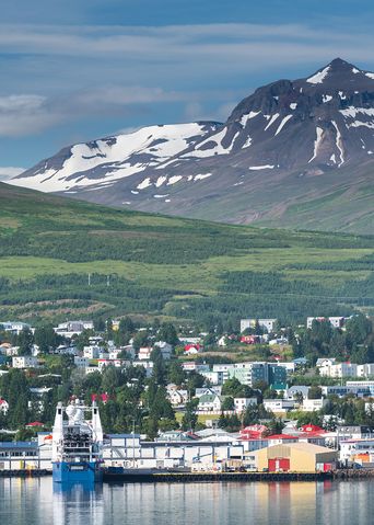 Blick auf Akureyri