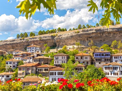 Traditionelle osmanische Häuser in der Altstadt von Safranbolu