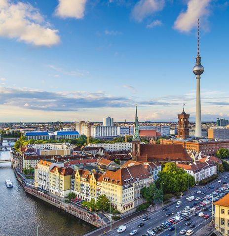 Blick auf die Stadt Berlin