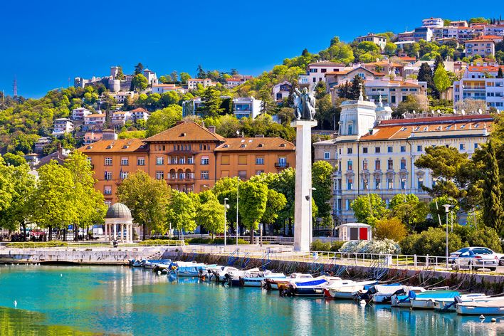 Blick auf Rijeka