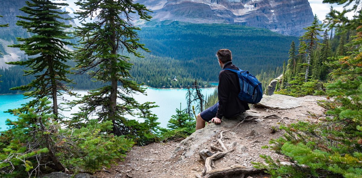 Wanderer im Yoho Nationalpark