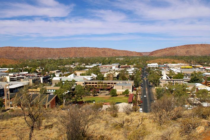 Blick auf Alice Springs, Australien