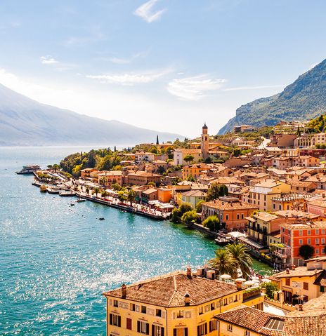 Blick auf Gardasee Limone