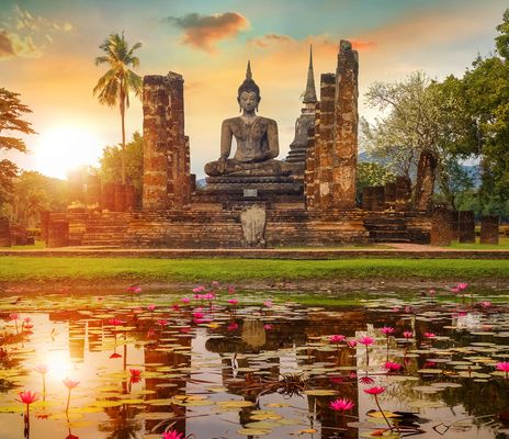 Sukhothai Tempel in Thailand
