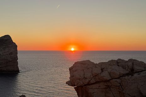 Sonnuntergang am Capo Caccia auf Sardinien