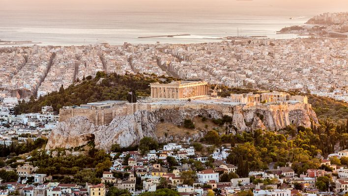 Luftaufnahme von Athen