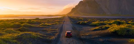Mietwagen in Islands Landschaft