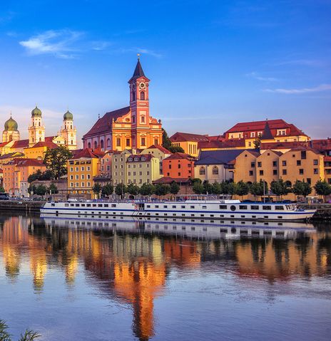 Blick auf Passau und die Donau