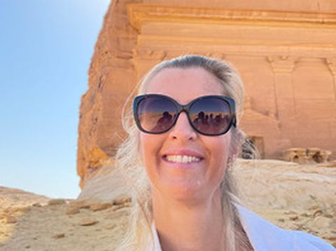 Mitarbeiterin & Chronistin Yvonne in Saudi-Arabien